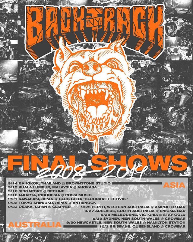 Asia & Australia coming up this month - come hang with us one last time.